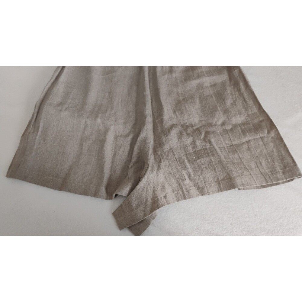 Mary Claret House Shorts In Natural Women's Flax Linen Sz XXL Tan EUC USA Made - Picture 9 of 15